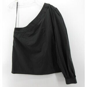 Rails Top Small Jill Cropped Blouse One Shoulder Lyocell $158 NEW
